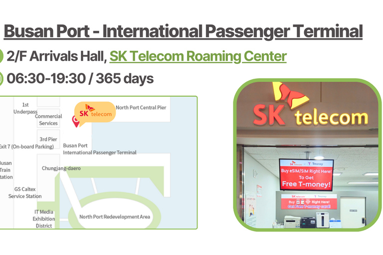 Aeroporto de Incheon: SIM da Coreia com dados ilimitados SKT 4GSIM de 7 dias