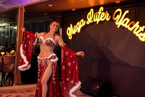 Istanbul: New Year's Eve Bosphorus Cruise w/ Dinner Option VIP Dinner Menu, Alcoholic Drinks, and Hotel Transfer