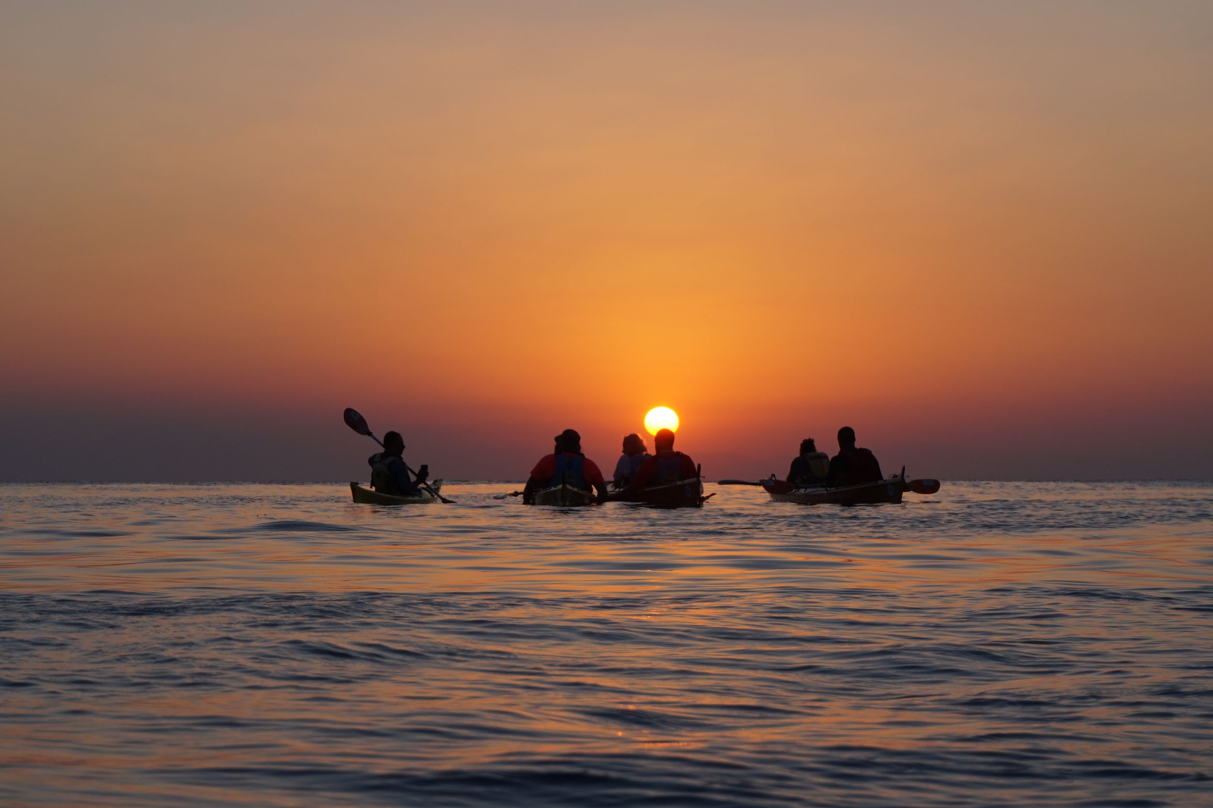 Rhodos: Seekajak-Tour bei Sonnenaufgang