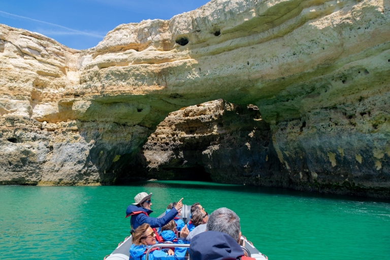 Albufeira: delfiny, jaskinie Benagil i wycieczka łodzią wzdłuż wybrzeża