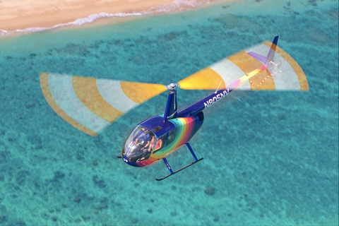 Desde Honolulu: tour en helicóptero por Oahu con puertas abiertas o cerradasTour Compartido Doors Off