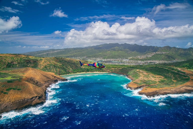 Vanuit Honolulu: Oahu helikoptertour met deuren open of dichtPrivétour met deuren open