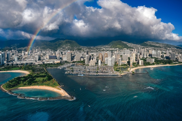 Honolulu : Oahu en hélico avec portes ouvertes ou ferméesVisite partagée avec portes fermées