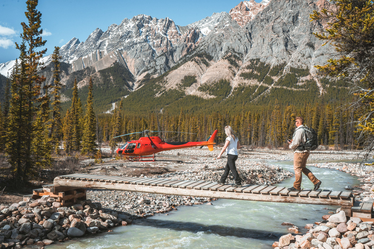 Kanadische Rocky Mountains: Private Helikopter-Tour und Wanderung für zwei Personen