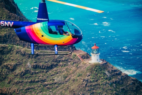 Oahu: 30-minütiger Path to Pali-HelikopterflugGemeinschaftsflug mit offener Tür