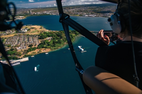 Oahu: Chemin vers Pali 30 minutes en hélicoptèrePortes en tournée partagée