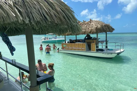 Key West: Private Florida Keys Sandbar Tiki Boat Cruise
