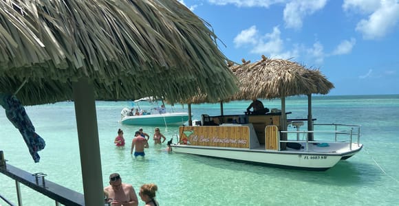 Key West: Private Florida Keys Sandbar Tiki Boat Cruise