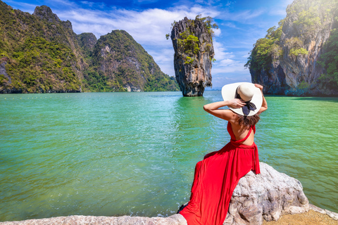 Phuket: James Bond Island Longtailbåt och båttur med havskanoter