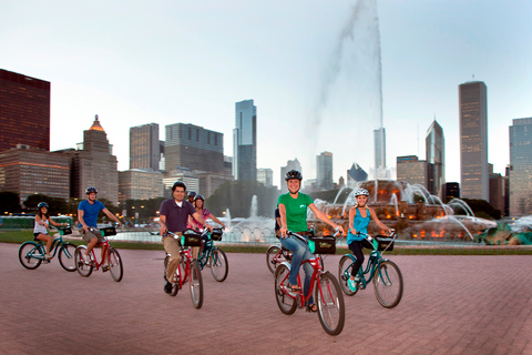 Chicago: Downtown Family Food Tour per fiets met SightseeingStandaard rondleiding