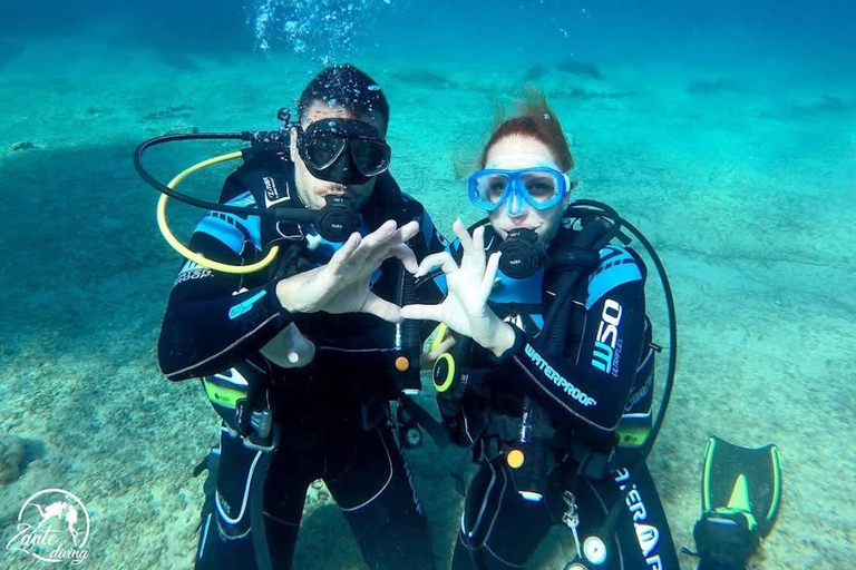 Zakynthos: Scuba Diving Experience with Underwater Photos Double dive discover scuba diving course