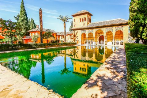 Alhambra e centro di Granada: tour di 1 giorno con palazzi nasridi da Torremolinos