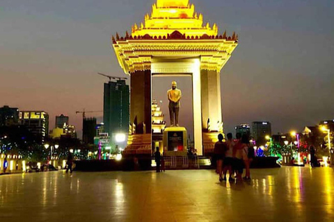 Phnom Penh: Mekong Sunset Cruise & City by Night Tour