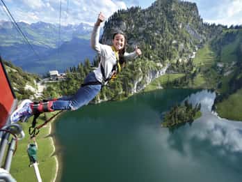 From Interlaken: Stockhorn Bungee Jump
