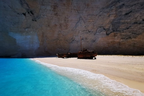 From Argassi: Zakynthos Day Tour of Caves and Beaches