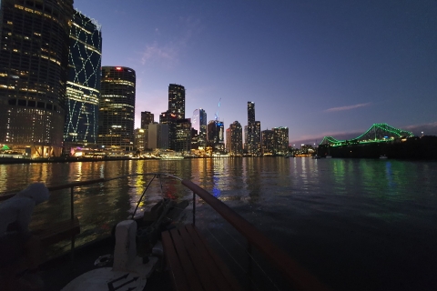 Brisbane: avondcruise op de rivier bij zonsondergang
