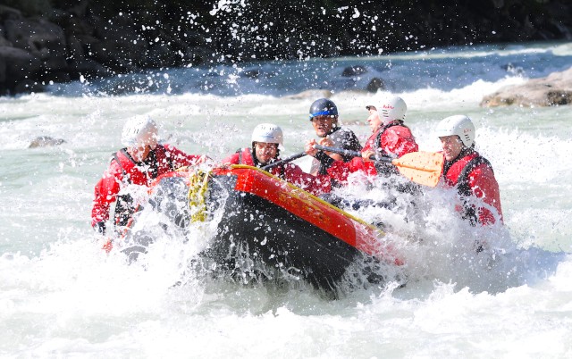 Visit Ötztal Action Whitewater Rafting at Imster Canyon in Ötztal Valley near Innsbruck, Austria