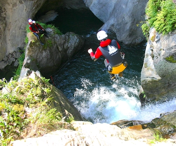 Ötztal: Canyoning für Fortgeschrittene in der Auerklamm