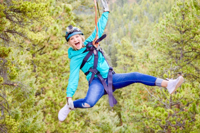 Rocky Mountains: Zipline-Abenteuer mit 6 Seilbrücken