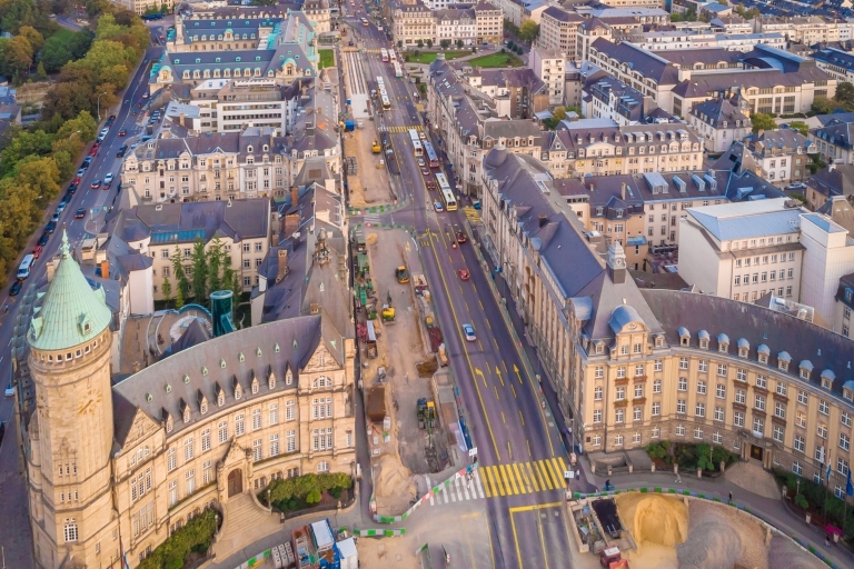 Luxembourg : Visite numérique autoguidée à pied ou à vélo4 itinéraires de visite à pied