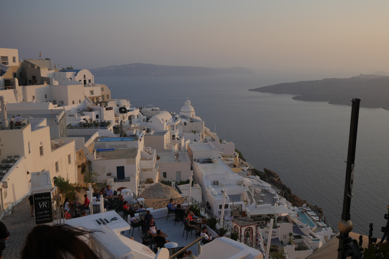 Fira: Walking Tour with Wine Tasting and Cable Car Ride