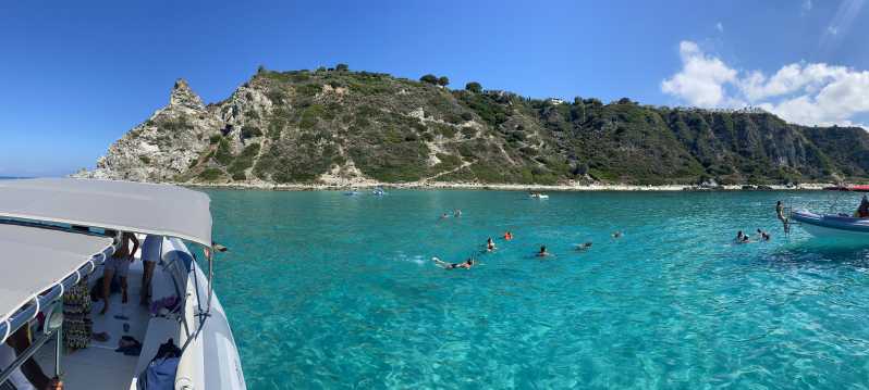 Tropea: Boat Trip to Capo Vaticano with Snorkeling & a Drink