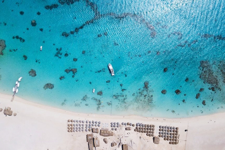 Hurghada: Crociera in motoscafo nella baia di Orange dell&#039;isola di Giftun e pranzoSpeedboat di gruppo a Orange Bay con snorkeling