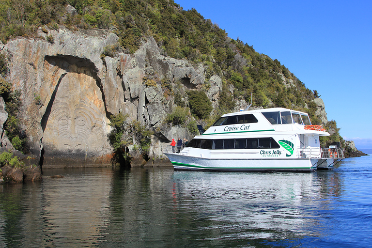 Lake Taupo: Māori Felsenschnitzereien Rundfahrt mit dem Boot