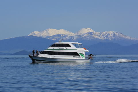 Lac Taupo : Croisière en bateau panoramique sur les gravures rupestres Māori