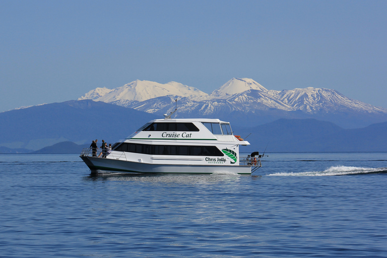 Lago Taupo: Crucero panorámico en barco por las esculturas rupestres maoríes