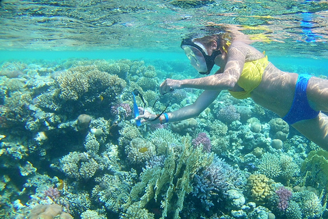 Hurghada: visite de trois îles en hors-bord avec prise en charge à l'hôtel