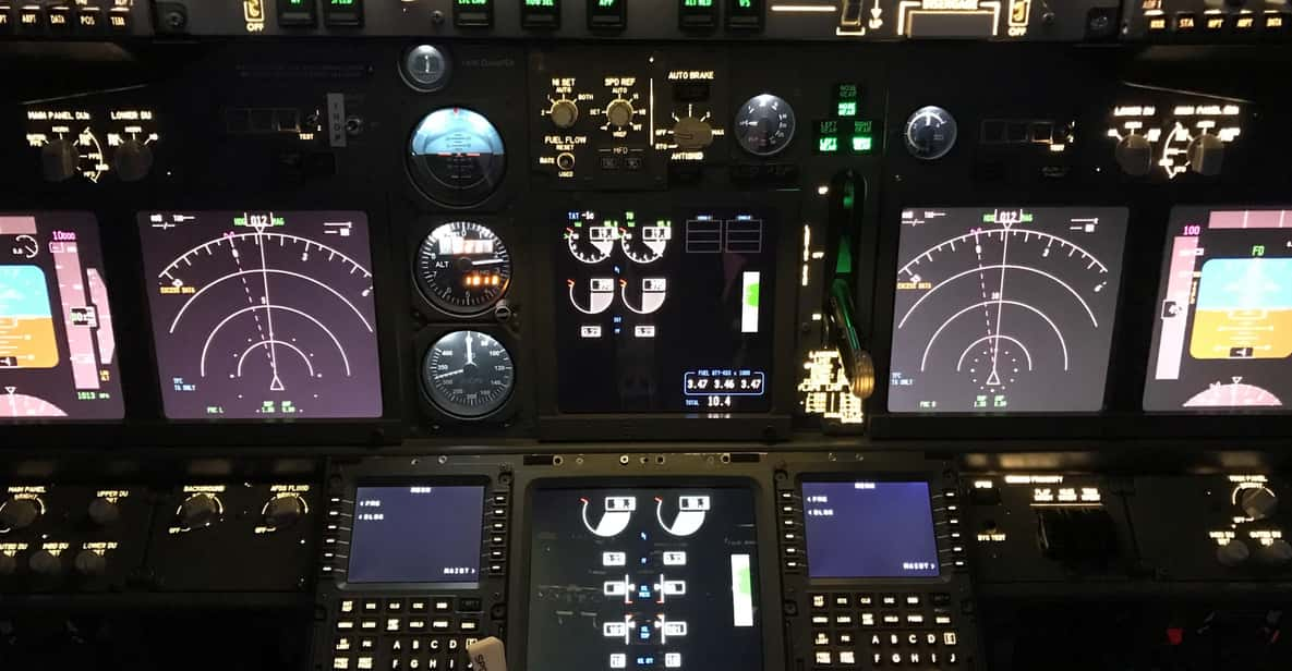 View Of The Pilot's Instruments, Cockpit Of A Boeing 737, 43% OFF