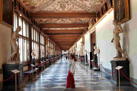 Florencja: Skip the Line Galeria Uffizi z przewodnikiemBilety bez kolejki z przewodnikiem po francusku