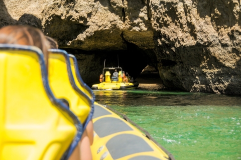 Albufeira: tour en lancha a la cueva de Benagil y delfinesTour grupal en francés e inglés