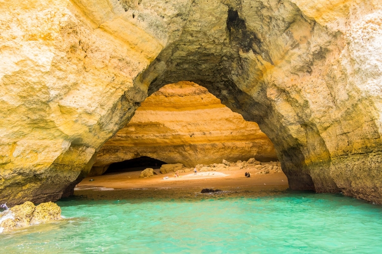 Albufeira: Benagil-grotten & dolfijnspotten per speedbootPrivétour in het Engels, Frans, Spaans of Portugees