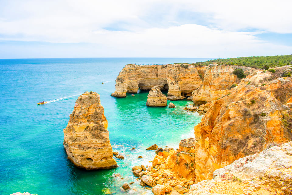 Albufeira: Benagil Caves & Dolphin Watching Speed Boat Tour | GetYourGuide