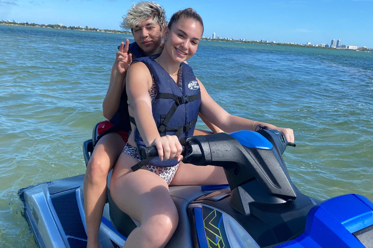 Miami: Aventura en moto acuática con paseo en barco de cortesía