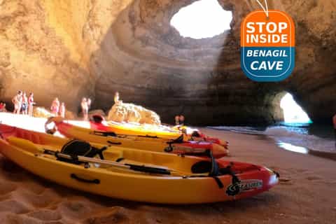 Portimão: Kayak Tour of Benagil Caves