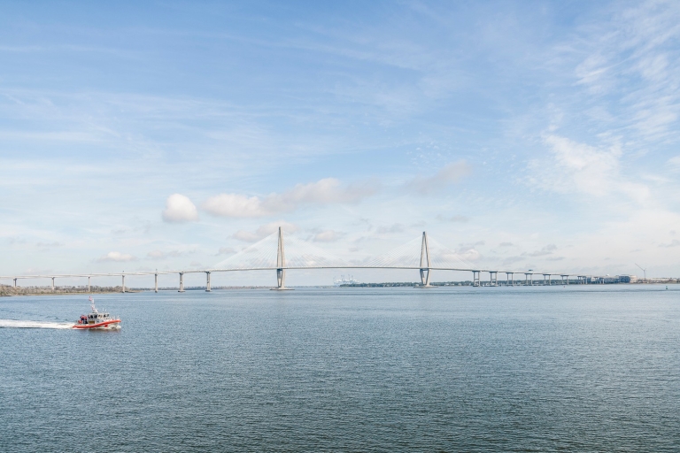 Charleston: Sightseeingtour door de haven & dolfijn kijkenVertrek Patriots Point: 1,5 Uur Charleston Haven Tour