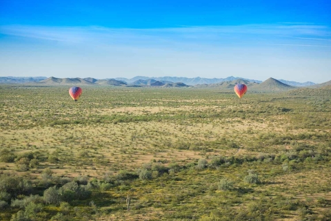 Phoenix: paseo en globo aerostático con champán y cateringPaseo en globo por la tarde compartido con entremeses