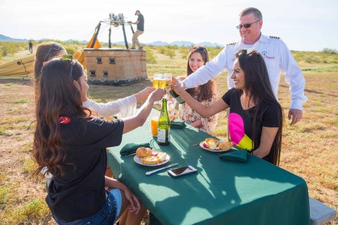 Phoenix: Hot Air Balloon Ride with Champagne and Catering Shared Afternoon Balloon Ride with Hors D'oeuvres