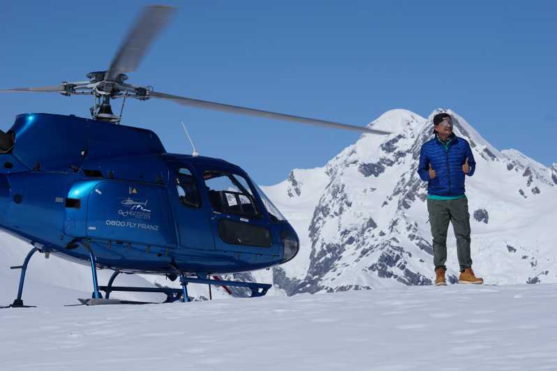 Franz Josef Stadt: Gletscherhubschrauber Tour mit Schneelandung