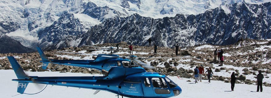 Ville de Franz Josef : vol en hélicoptère sur 3 glaciers avec atterrissage