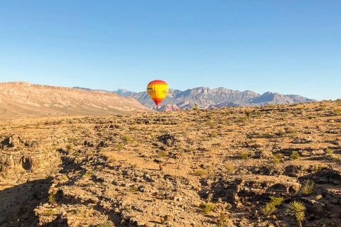 Desde Las Vegas: globo aerostático amanecer desierto Mojave