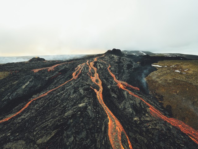 Reykjavík: Fagradalsfjall vulkaanwandeling en Blue Lagoon