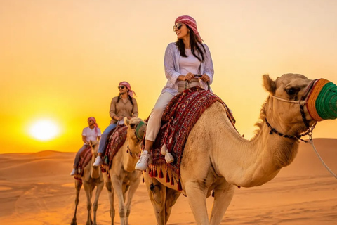 Dubai: Desert Safari with Quad Bike, Camel Ride & BBQ, Shows