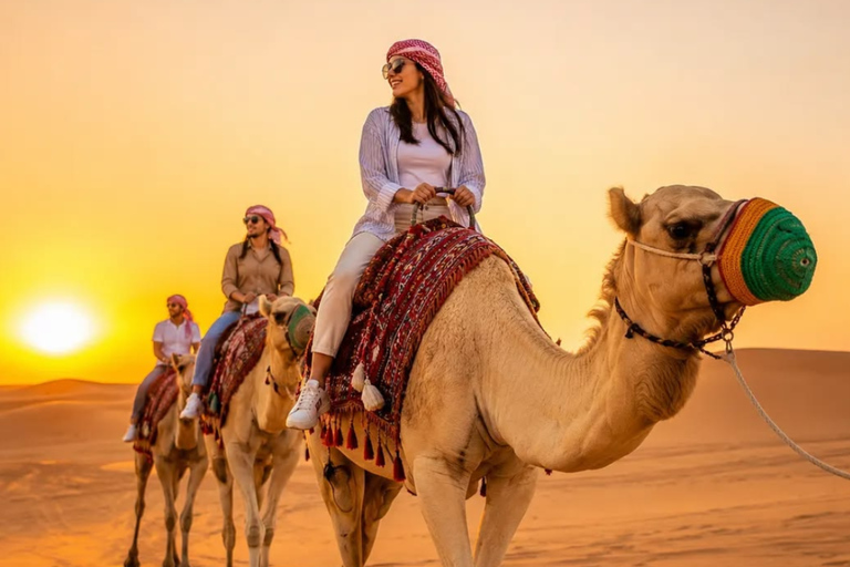 Dubai: Desert Safari with Quad Bike, Camel Ride & BBQ, Shows
