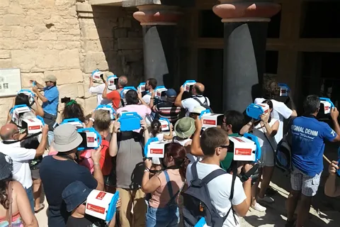 Visite virtuelle 3D du palais de Knossos