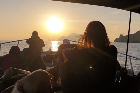 De Sorrente : excursion privée d'une demi-journée en bateau à CapriOption standard