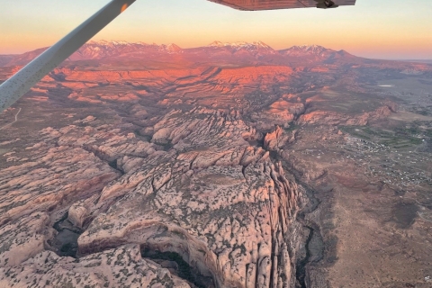 Moab: Canyonlands National Park-vliegtuigtourZonsondergang vlucht